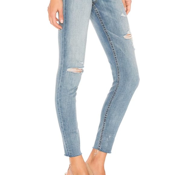 GRLFRND Kendall Skinny Jeans in Say You Will Blue - Picture 5 of 7